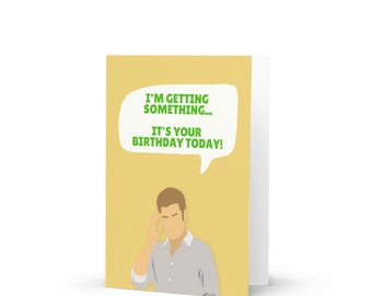 Psych Birthday Card . Quality Printed Greeting Card . Birthday Card . Shawn Spencer