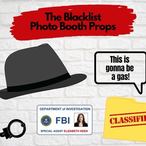 The Blacklist Photo Booth Props . The Blacklist Party . The Blacklist TV Show . The Blacklist Games . Digital Download . Printable Props