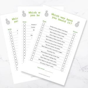Psych TV Show Party Game . Psych Bachelorette . Printable Bachelorette Game . Psych Party . Psych Themed Bachelorette