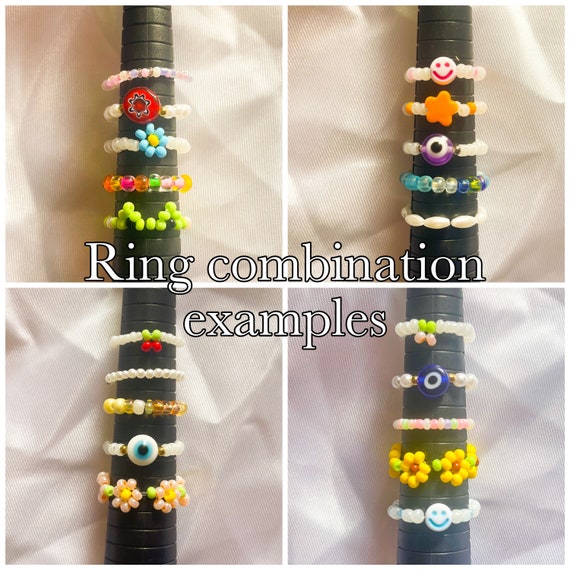 Mystery Beaded Ring 5-pack - Etsy