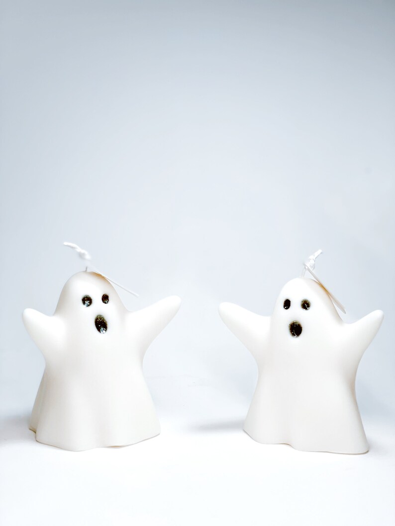 Cute Ghost Candle Ghost Candle Halloween Candle Decor Pumpkin Etsy