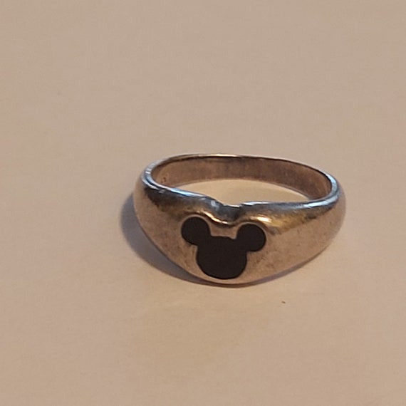 Vintage Disney, Silver Mickey Mouse ring