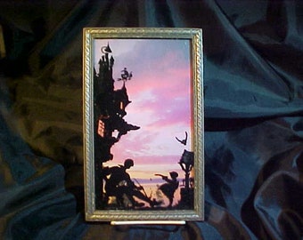 Antique Reverse Painting On Glass Etsy