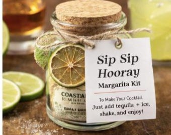 Mini Margarita Kit, Margarita Party Favor, Wedding & Bachelorette Cocktail Favor
