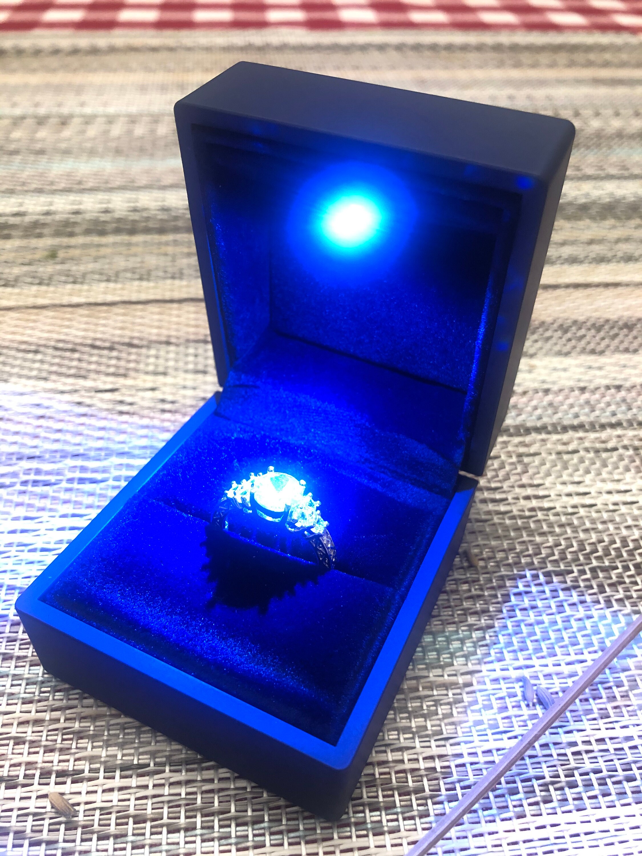 Powerful LED Light Engagement / Wedding Ring Box for Proposal Etsy