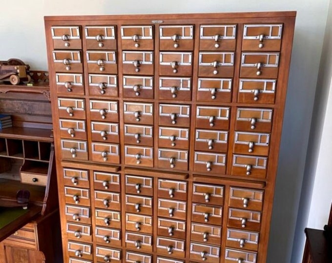 Vintage Remington Rand Library Card Catalog Etsy