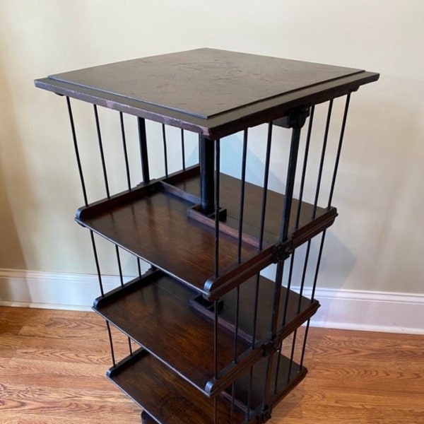 Revolving Bookcase Etsy