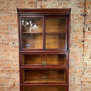 Antique Globe Wernicke 398 Barrister Bookcase with Cabinet