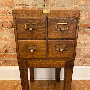 Antique Physician's Record Co. File Cabinet