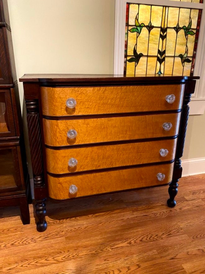 Antike Mahagoni und Vögel Auge Ahorn Brust | Etsy