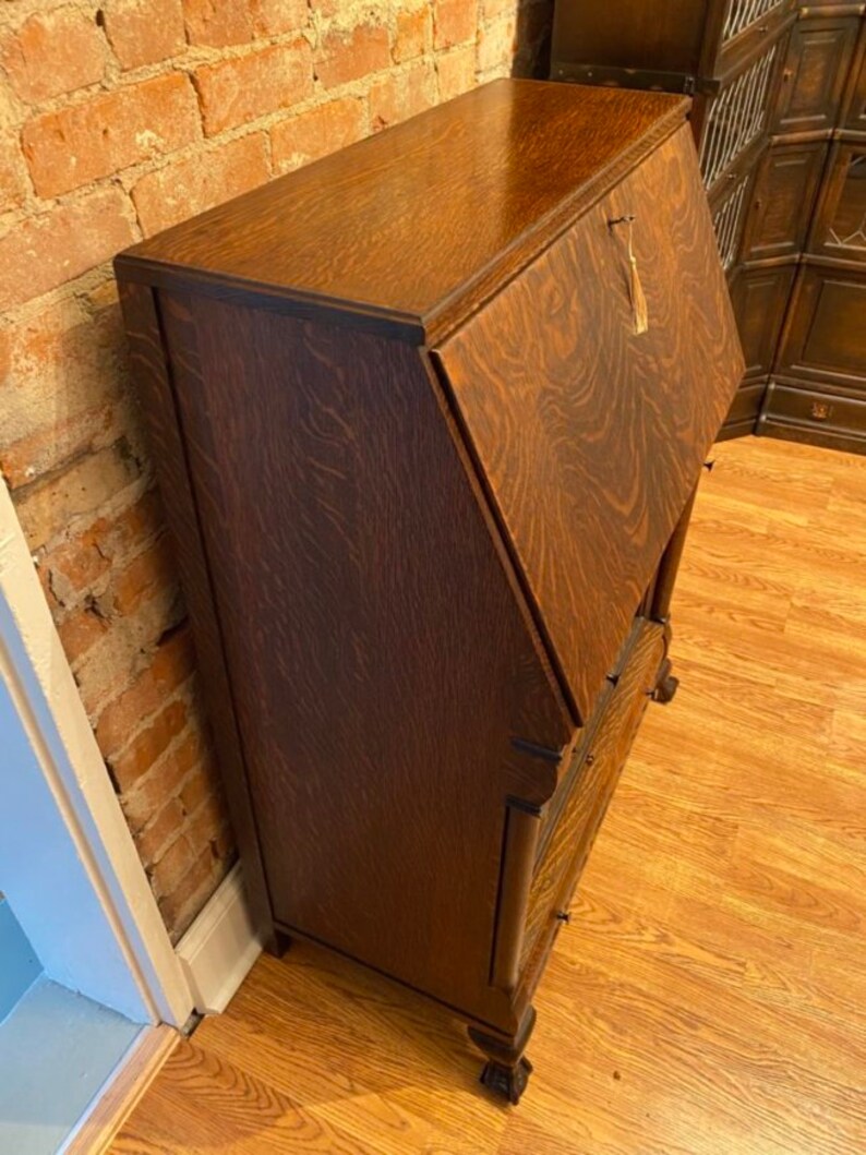 Antique Macey Barrister Bookcase Secretary Desk Etsy