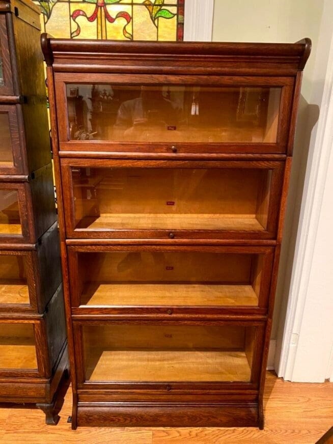 Antique barrister bookcase for sale deals