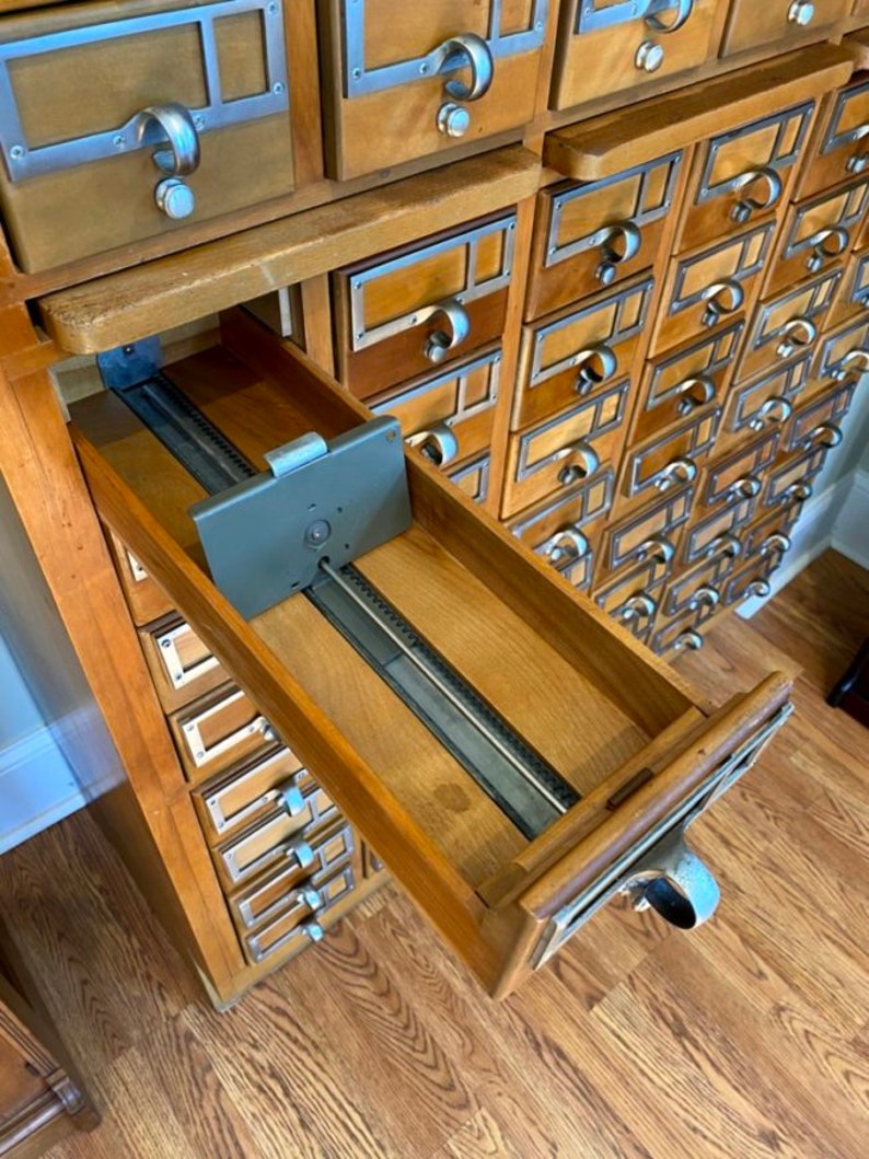 Vintage Remington Rand Library Card Catalog Etsy