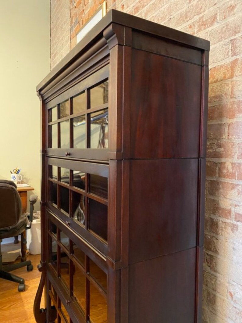 Antique Gunn Mahogany Barrister Bookcase Etsy