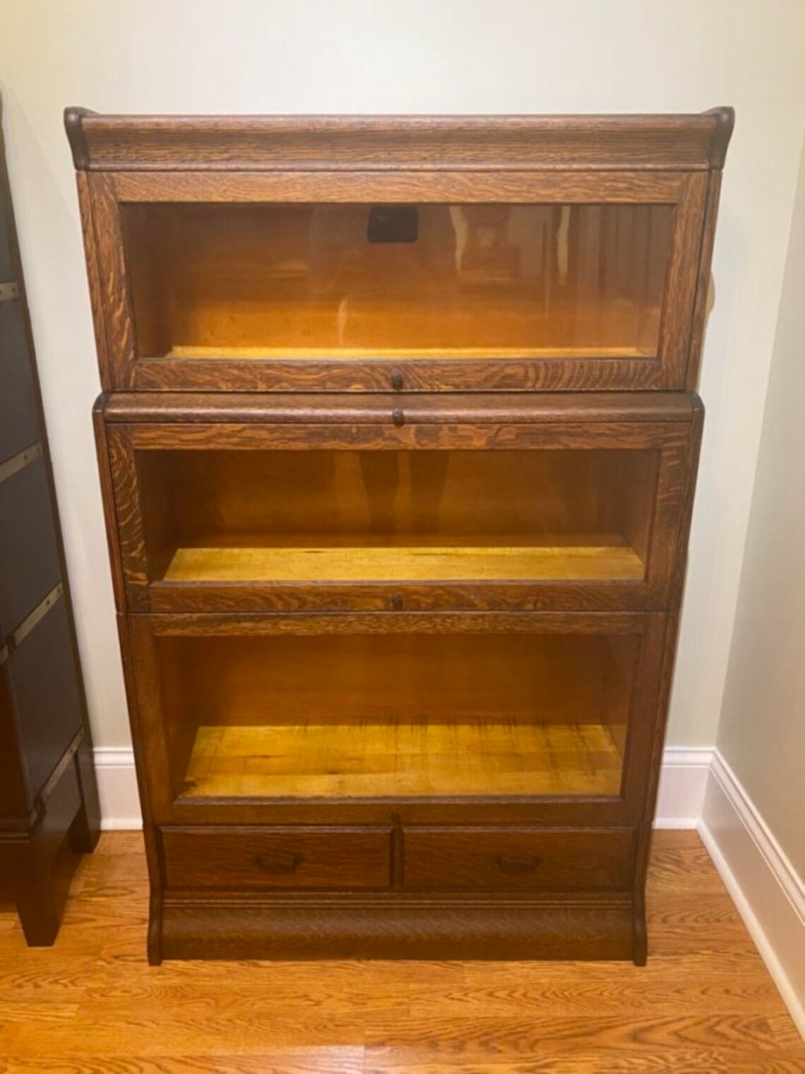 Antique Hale 3 Stack Stepback Barrister Bookcase Etsy