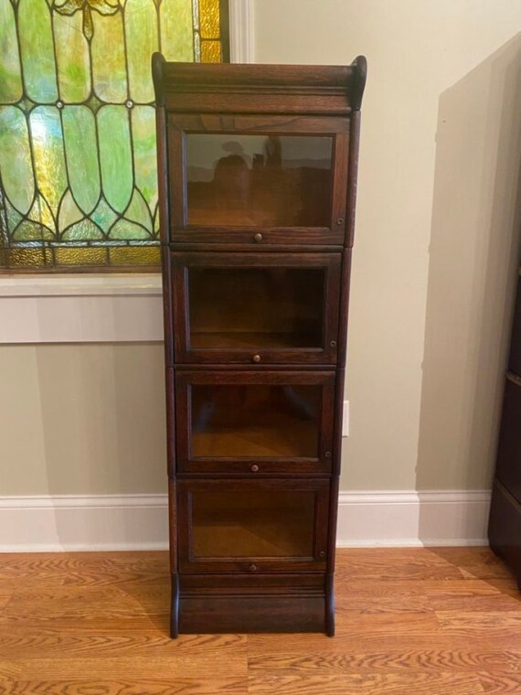Antique Half Size 4 Stack Barrister Bookcase Etsy UK