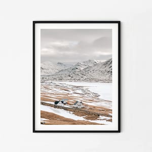 Iceland Mountain | Snow Mountains | Iceland Photography | Iceland Print | Landscape Wall Art | Mountain Wall Art | Nature Prints