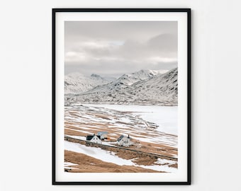 Iceland Mountain | Snow Mountains | Iceland Photography | Iceland Print | Landscape Wall Art | Mountain Wall Art | Nature Prints