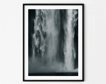 Iceland Skógafoss Waterfall | Iceland Photography | Iceland Print | Landscape Wall Art | Nature Prints | Nordic Decor | Landscape Print