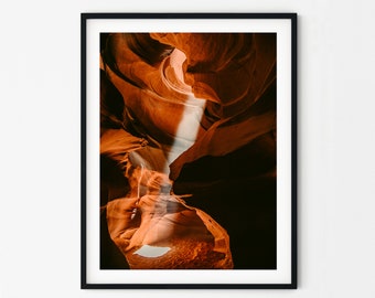 Antelope Canyon Wall Art | Slot Canyon Art | Page, Arizona Wall Decor | Desert Landscape Print | Abstract Art Print
