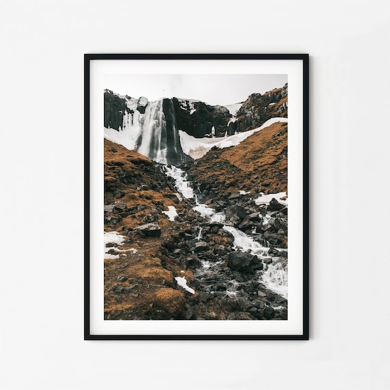 Iceland Waterfall | Iceland Photography | Iceland Print | Landscape Wall Art | Nature Prints | Iceland Art | Icelandic | Landscape Print |