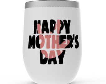 Happy Mother's Day Wine Tumblers | I Love You Sign Language Art| Mother's Day Gift | Gifts for Mom | Mom Gift | Deaf Art