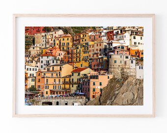 Cinque Terre, Manarola, Italy Print | Travel Photography Print | Large Wall Art | Europe Cityscape | Italia Village Art