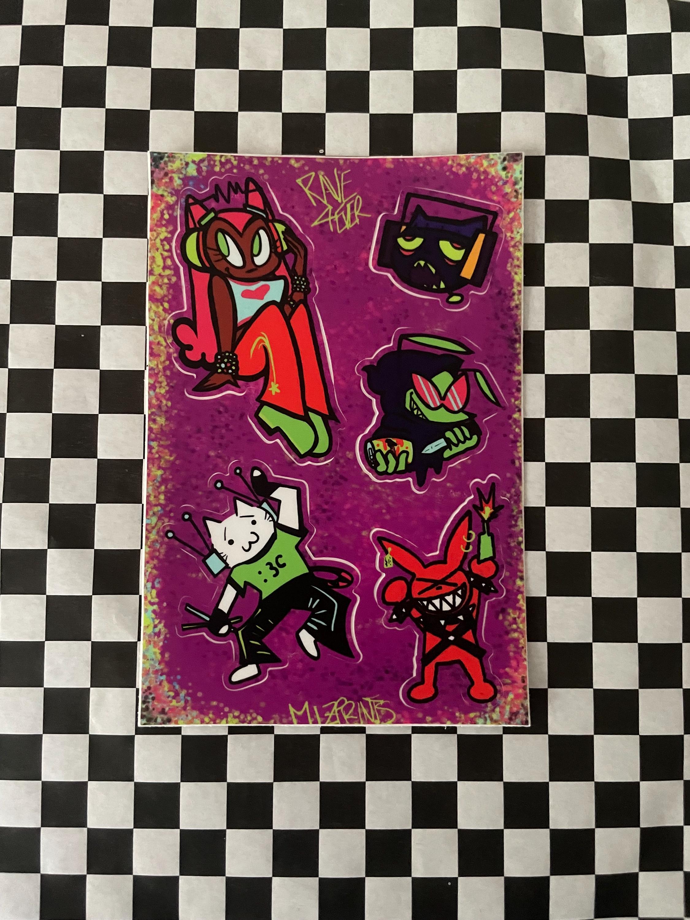 RAVE 4EVER Sticker Sheet - Etsy