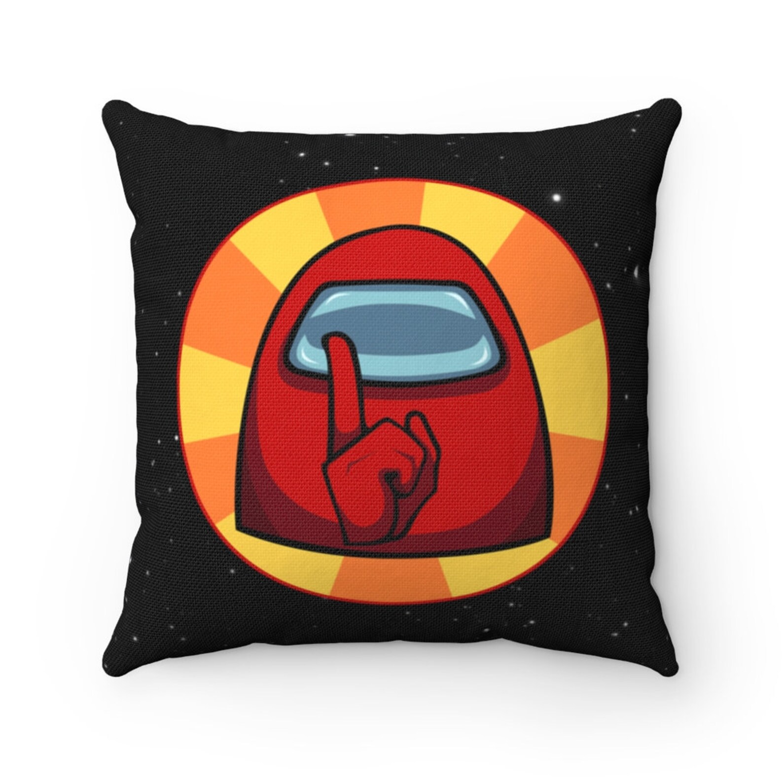 Among Us Polyester Square Pillow Pillow Included Etsy