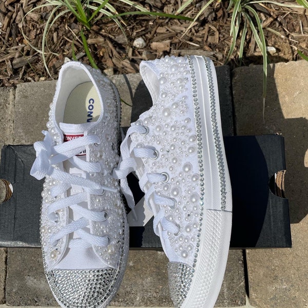 Pearl Bling Converse