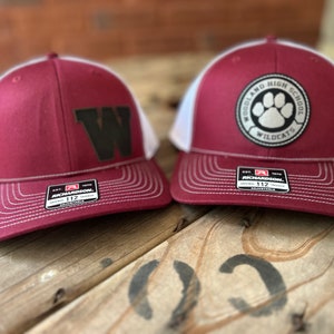 Cartersville Canes Richardson 112 leather patch hat