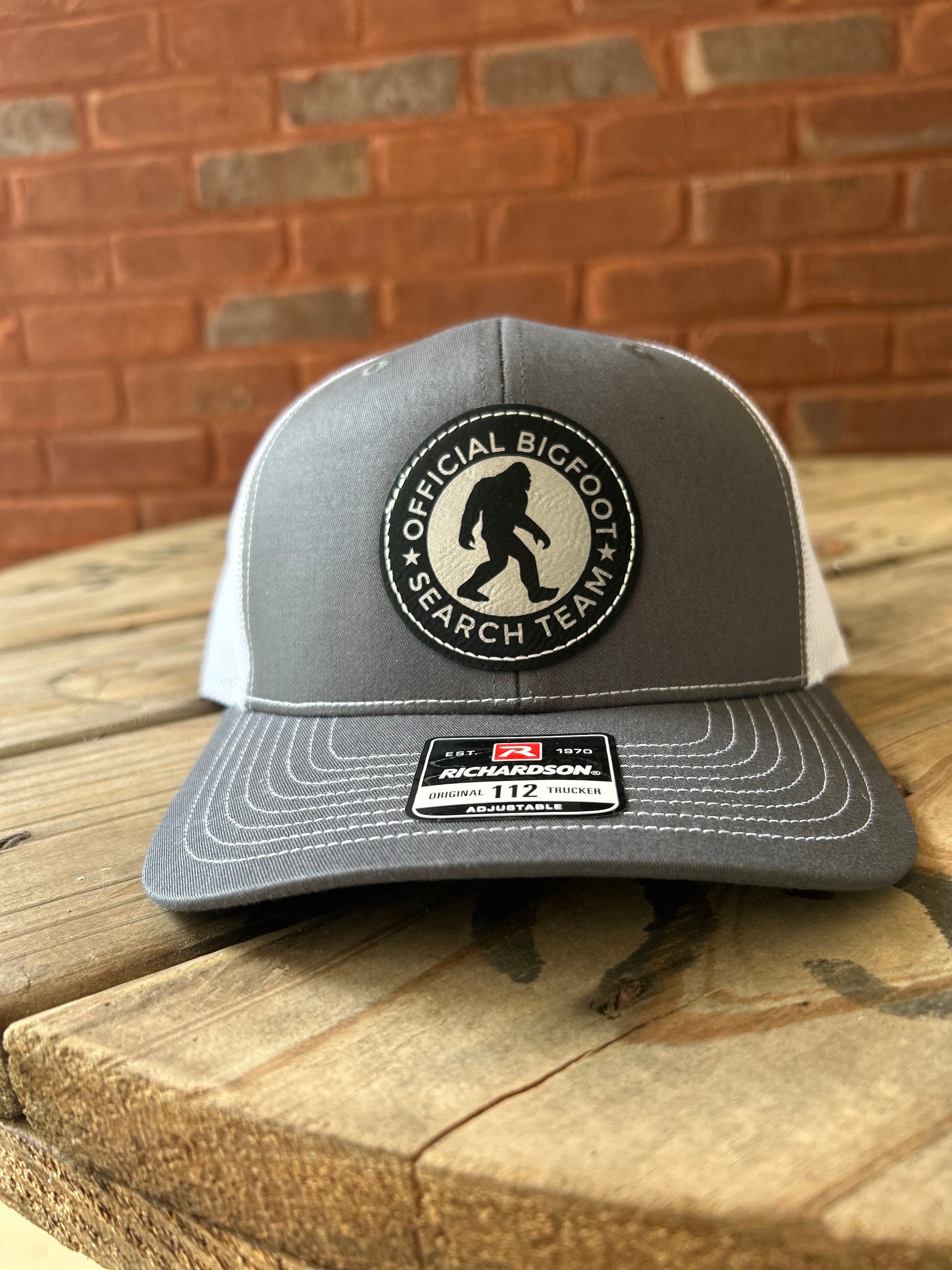 Yeti The Abominable Snowman Cryptid Series Hat- Distressed Black Snapback