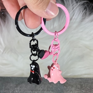 Ghostly Duo Best Friends Keychain