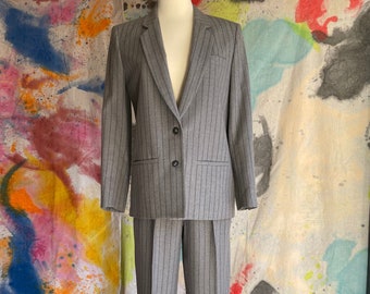 Pinstripe Pant Suit - Etsy