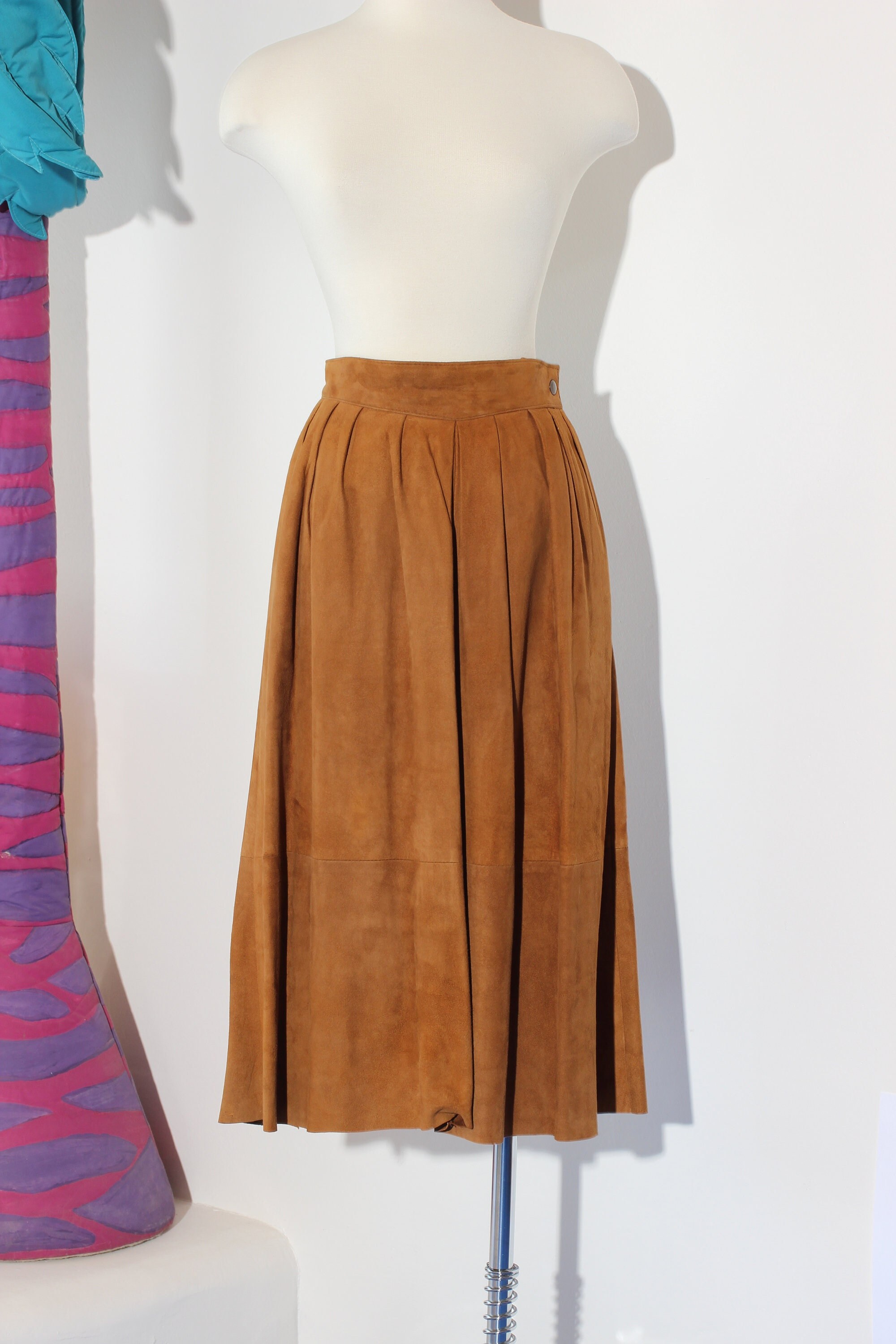 suede skirt maxi