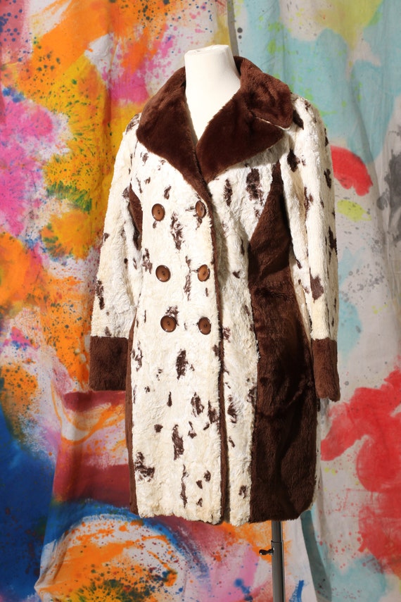 70s Faux Fur Spotted Coat