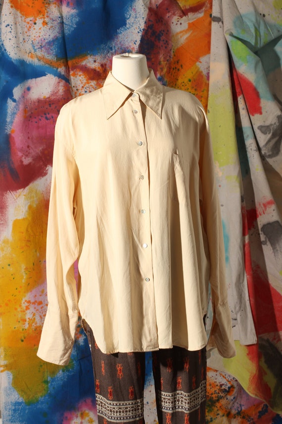 express silk shirt