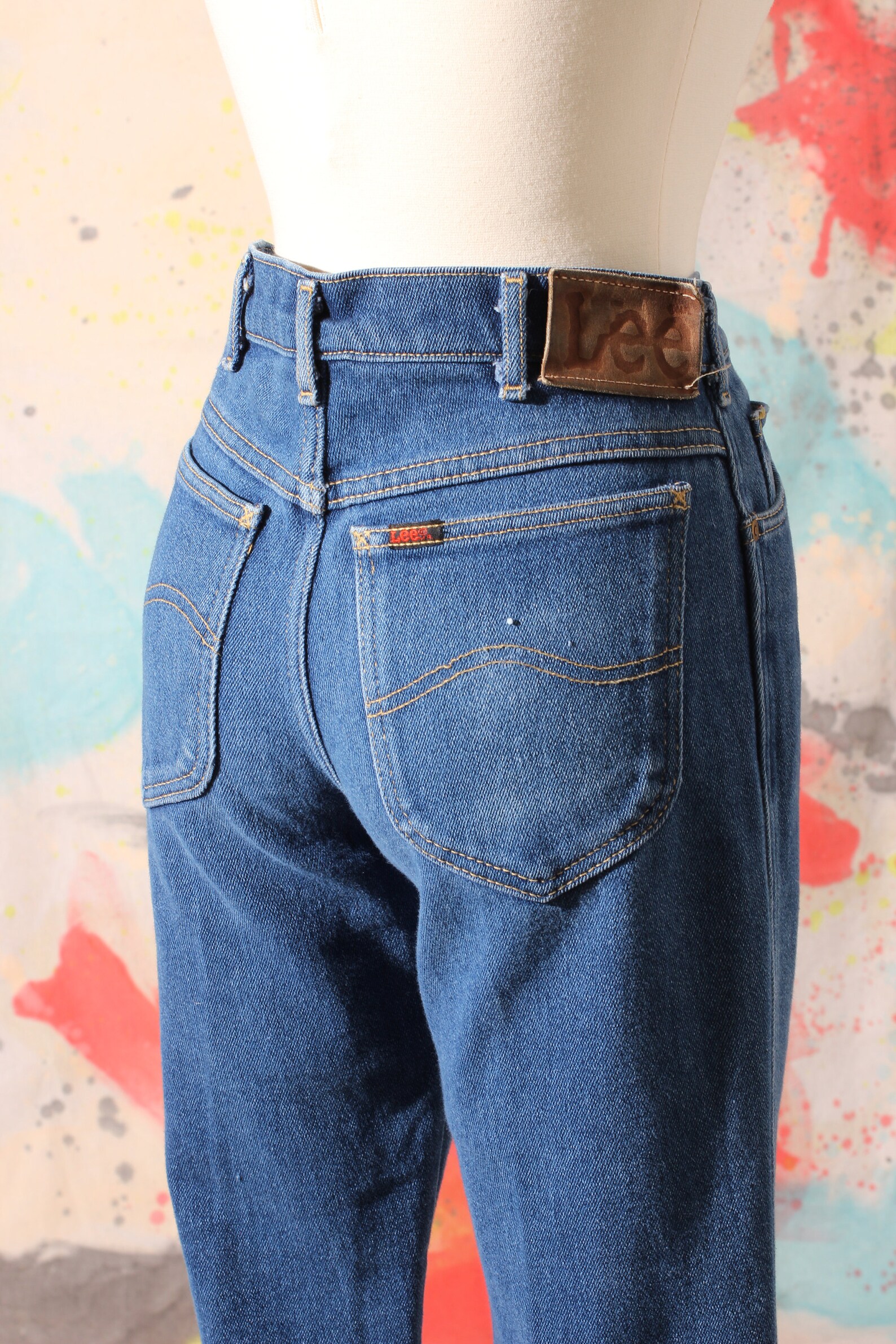 Early 1980s Lee Boot Cut High Waist Denim Jeans / Small | Etsy