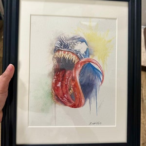 ORIGINAL - Venom Watercolor painting