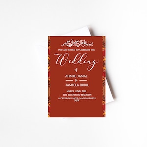 Bundle modifiable de faire-part de mariage/toile/téléchargement numérique/RSVP imprimable, détails, réservez la date et carte de remerciement/somali/Nikkah
