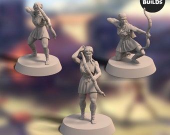Bowmen of Mios - Female Bundle (3 miniatures) - Miniatures
