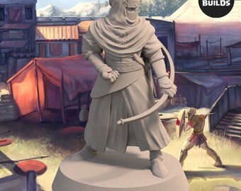 Night’s Cult Archer - Pose 1 - 28MM Miniature