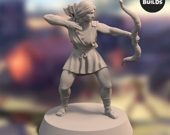 Bowmen of Mios (Female) – Pose 2 – 28MM Miniature