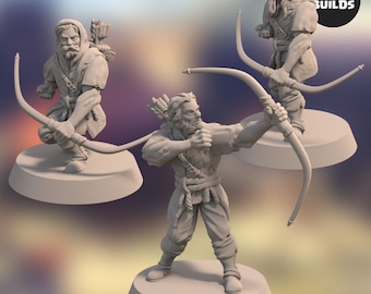 Acenii Barbarian Archers (3 unique miniatures) – Miniature