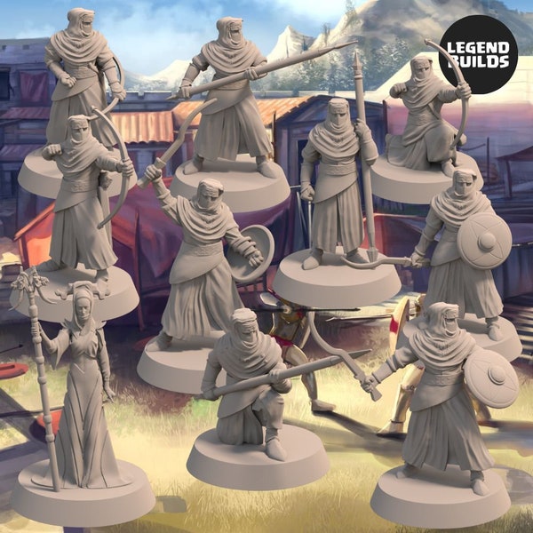 Night’s Cult Army Bundle (10 Miniaturen) - Set 1 - Fantasy Miniaturen