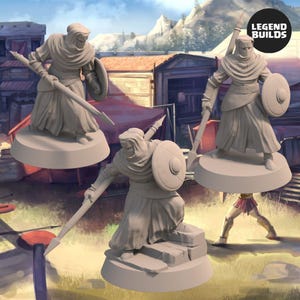 Night’s Cult Followers with Spear and Shield Bundle (3 miniatures) - Miniatures