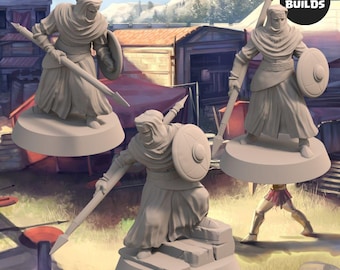 Night’s Cult Followers with Spear and Shield Bundle (3 miniatures) - Miniatures