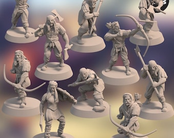 Acenii Barbarian Army Bundle (10 miniatures) - Fantasy Miniatures