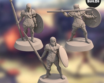 Realm of Eros Soldiers with Spear (3 miniatures) - Set 1 - Miniatures