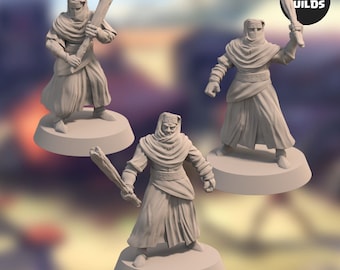 Night’s Cult Rioters Bundle (3 unique miniatures) - 28MM Miniature